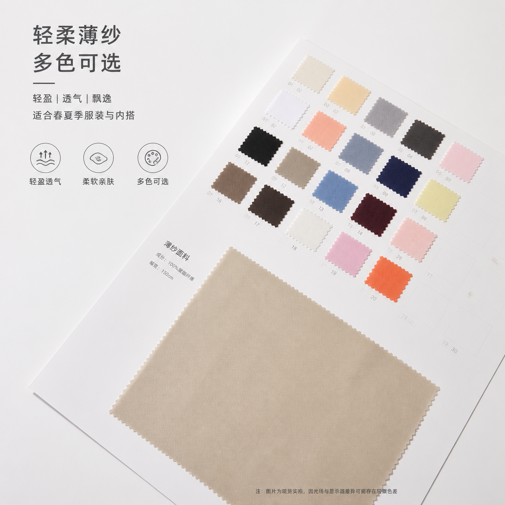 Polyester Tencel Curved-Yarn Fabric 产品图片 9