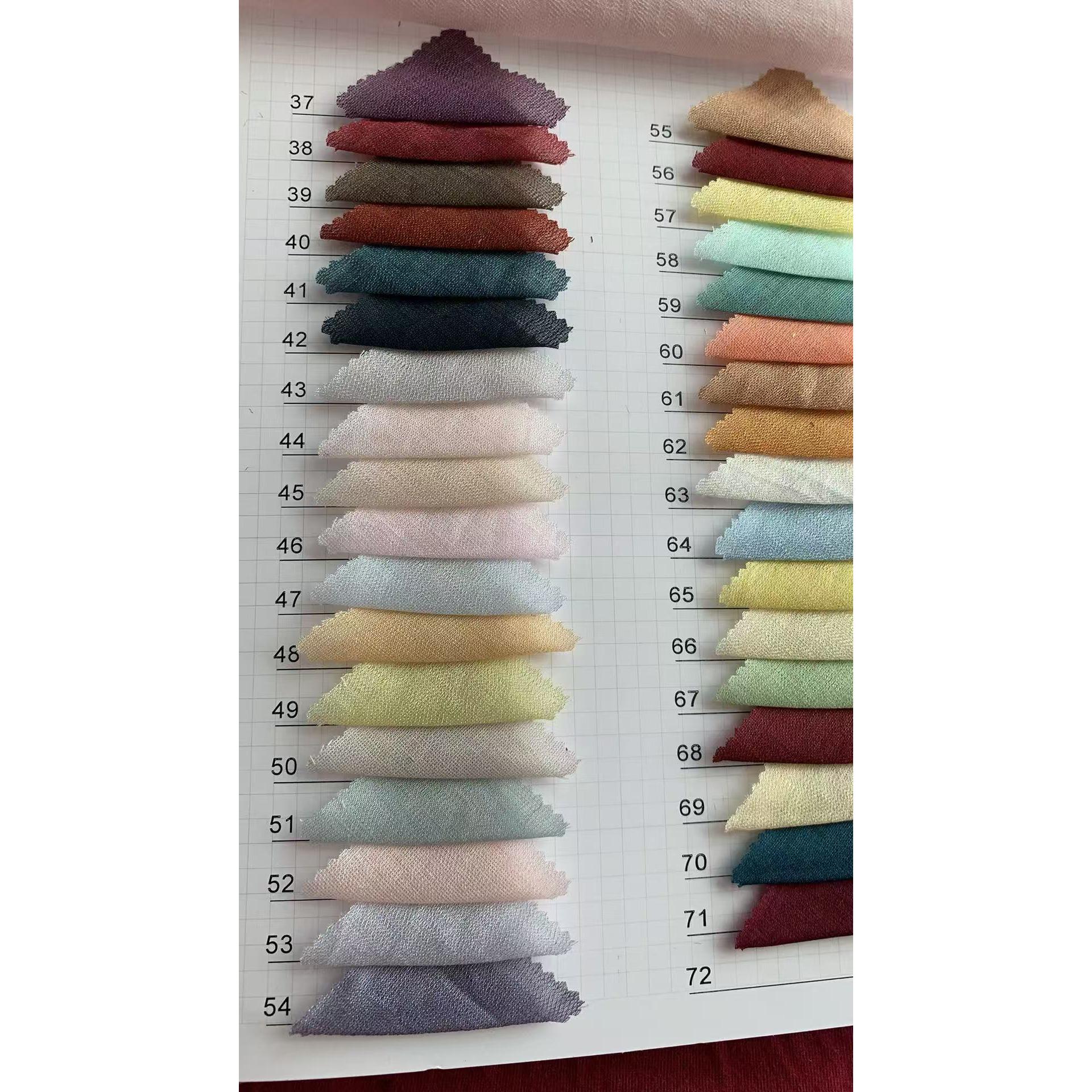 天丝蚂蚁皱 （天丝树皮皱） 色卡图 8