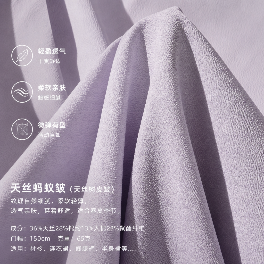 天丝蚂蚁皱 （天丝树皮皱） 产品图片 10