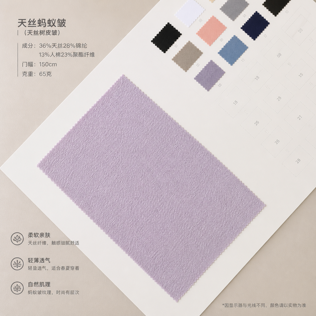 天丝蚂蚁皱 （天丝树皮皱） 产品图片 11