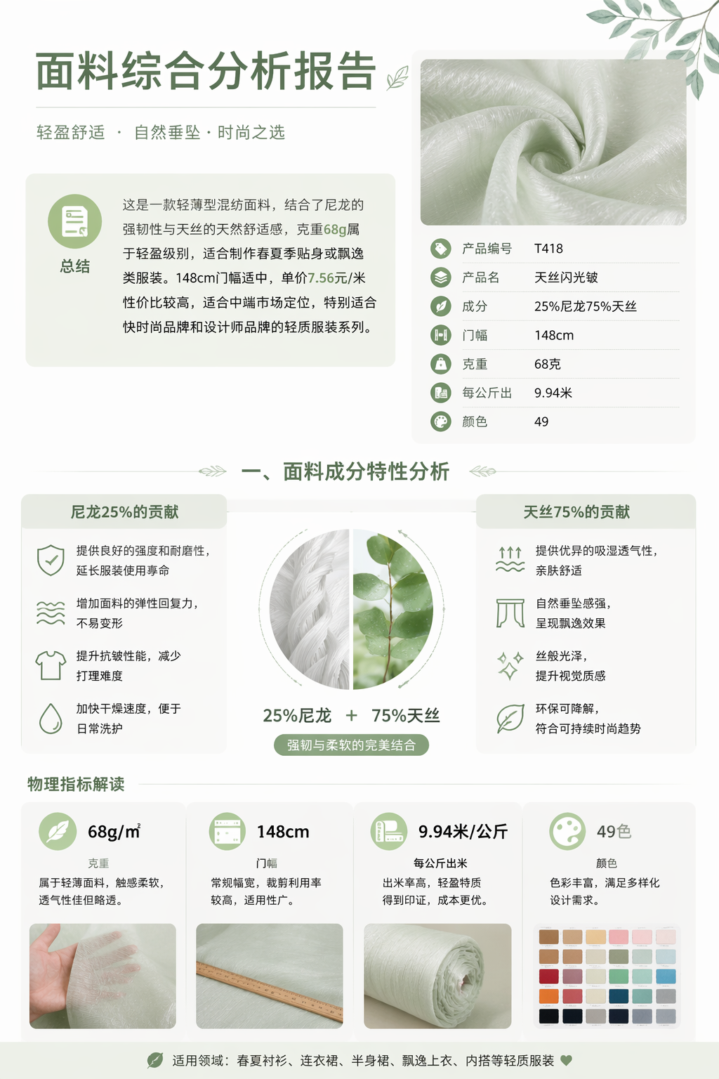 天丝闪光皱 产品图片 2