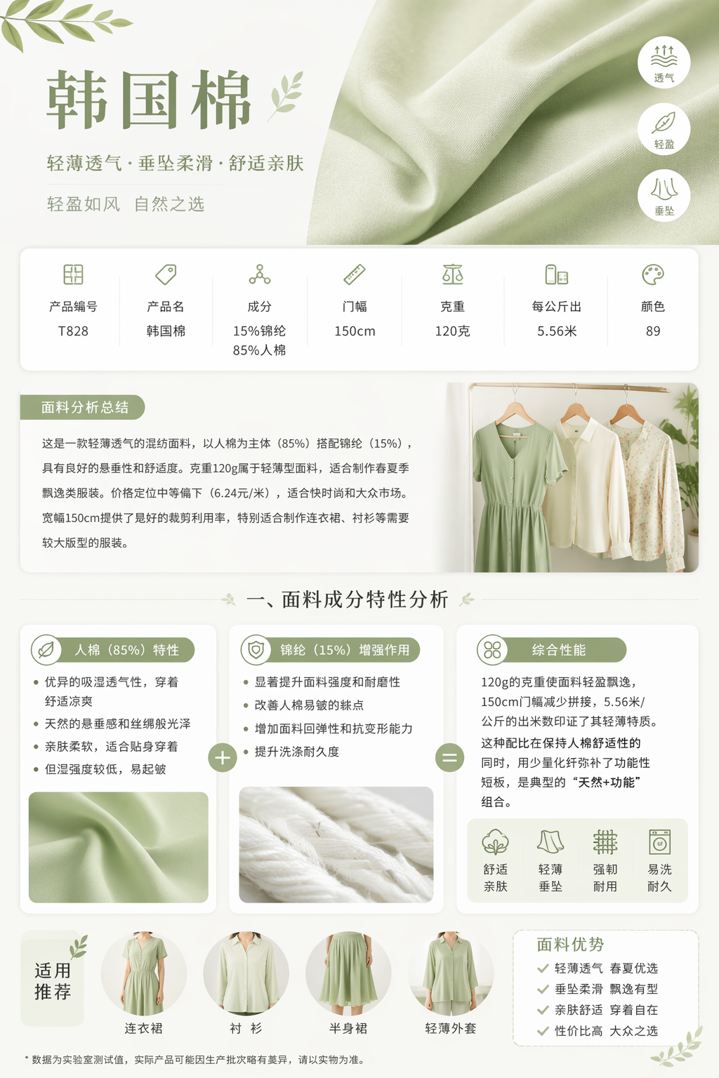 Korean Cotton-Feel Fabric 产品图片 2