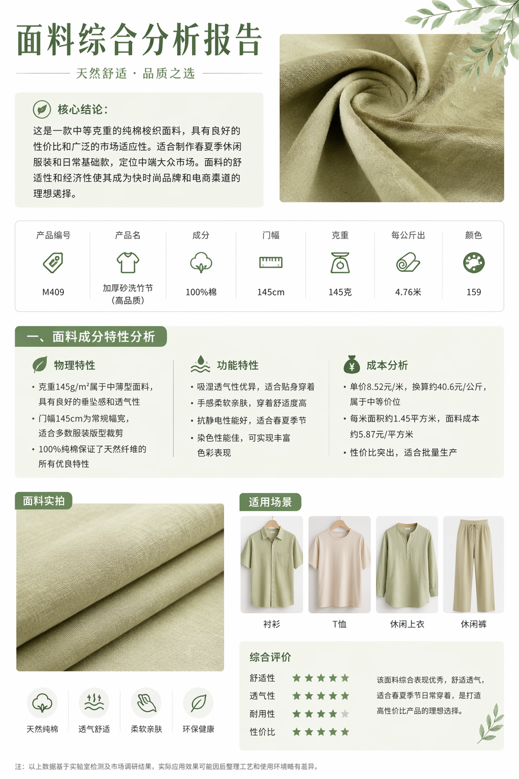 加厚砂洗竹节（高品质） 产品图片 2